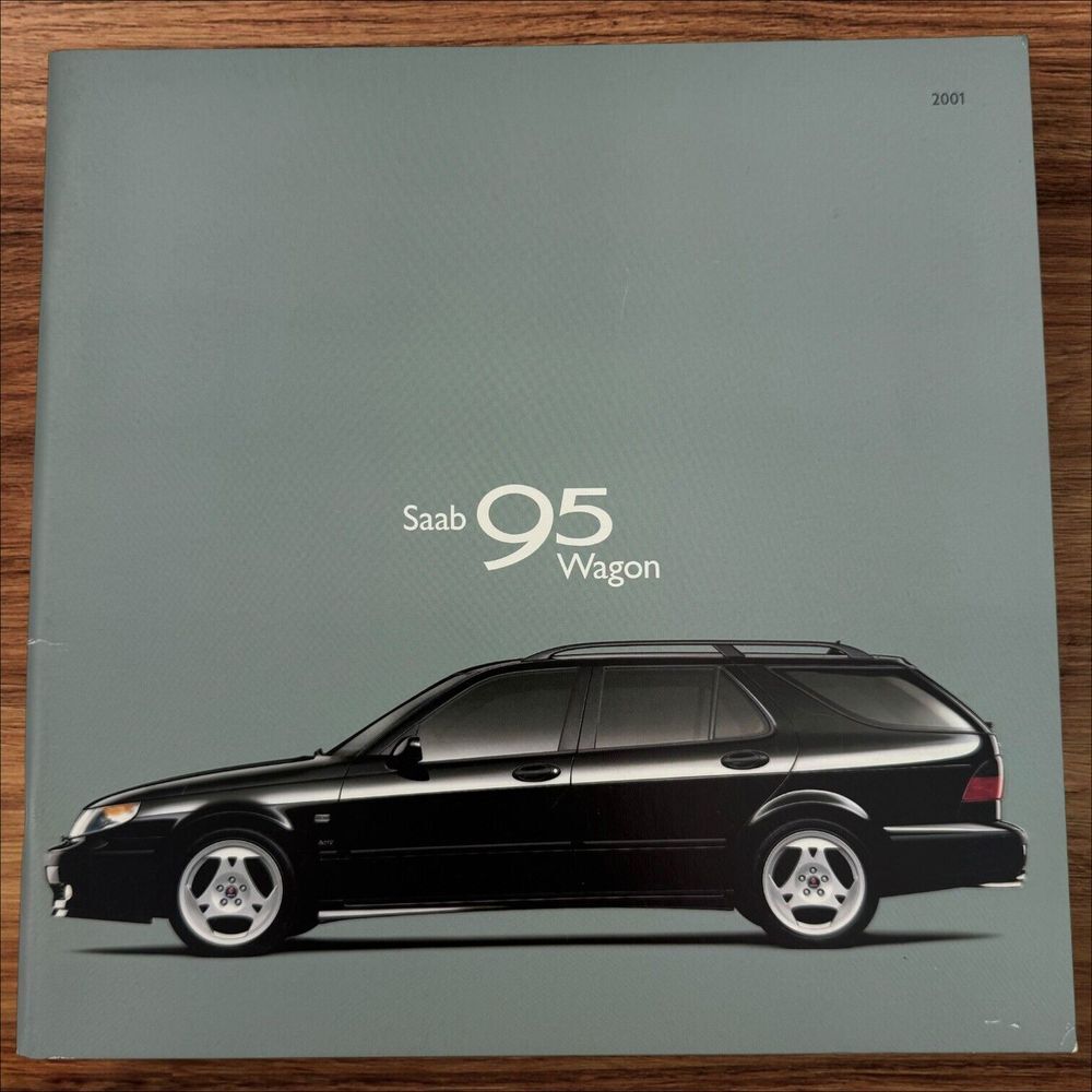 2001 Saab 95 9-5 Wagon Deluxe Sales Brochure 01 SE‎ Dealership Original Catalog